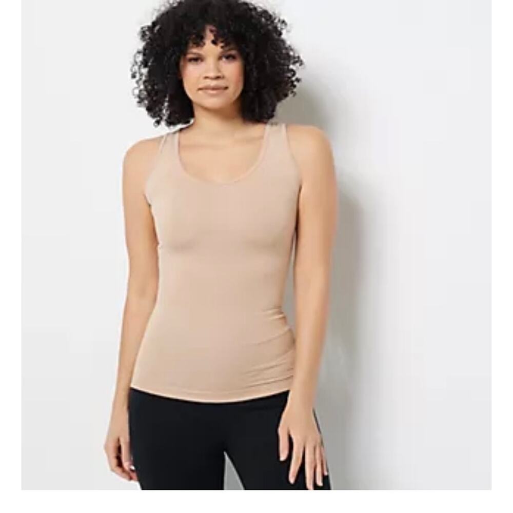 Tommie Copper Lower Back Support Tank Nude Beige Womens 2XL  0994WR